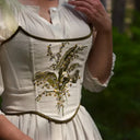 Rococo Style Corset Vest Bustie with Tulle Straps - Retrorobe