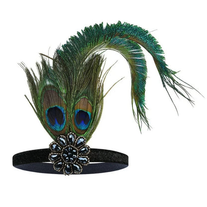 5Pcs 1920s Peacock Art Deco Accessories Set