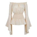 Renaissance Medieval Gothic Victorian Bell Sleeves Tops - Retrorobe