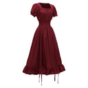 Ruffled Retro Style Women's Medieval Renaissance Dress - Retrorobe