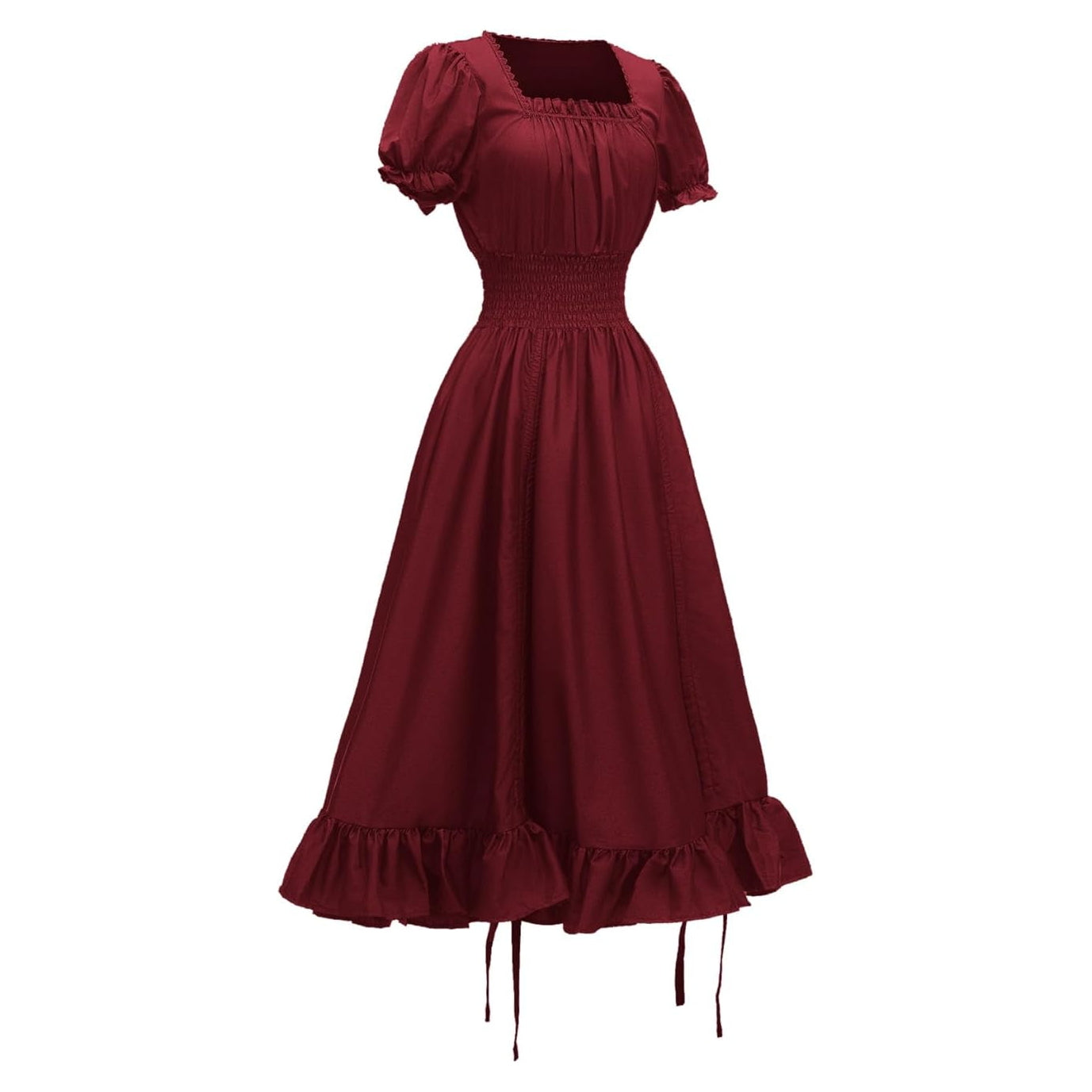 Ruffled Retro Style Women's Medieval Renaissance Dress