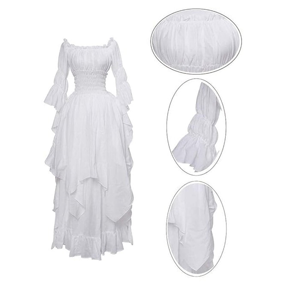 Victorian Flowy Bohemian Retro Style Women's Masquerade & Evening Dress