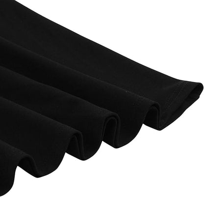 Women's 1950s Polka Dot Patchwork Tie Neck Sweetheart A-Line Dress