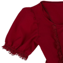 Renaissance Dress Ruffle High Low Dress with Drawstring - Retrorobe