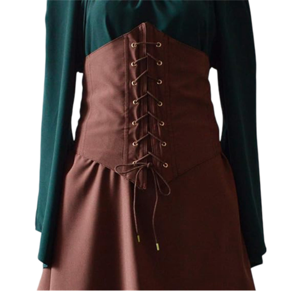 Irish Style Medieval Women's U-Neck Archery Cocktail Dress