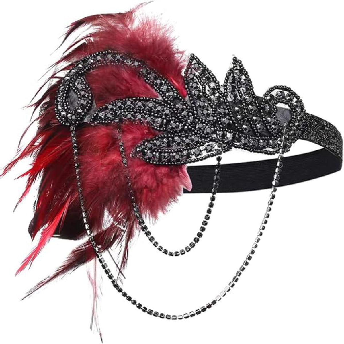 Art Deco Beaded Gown with Accessories Set