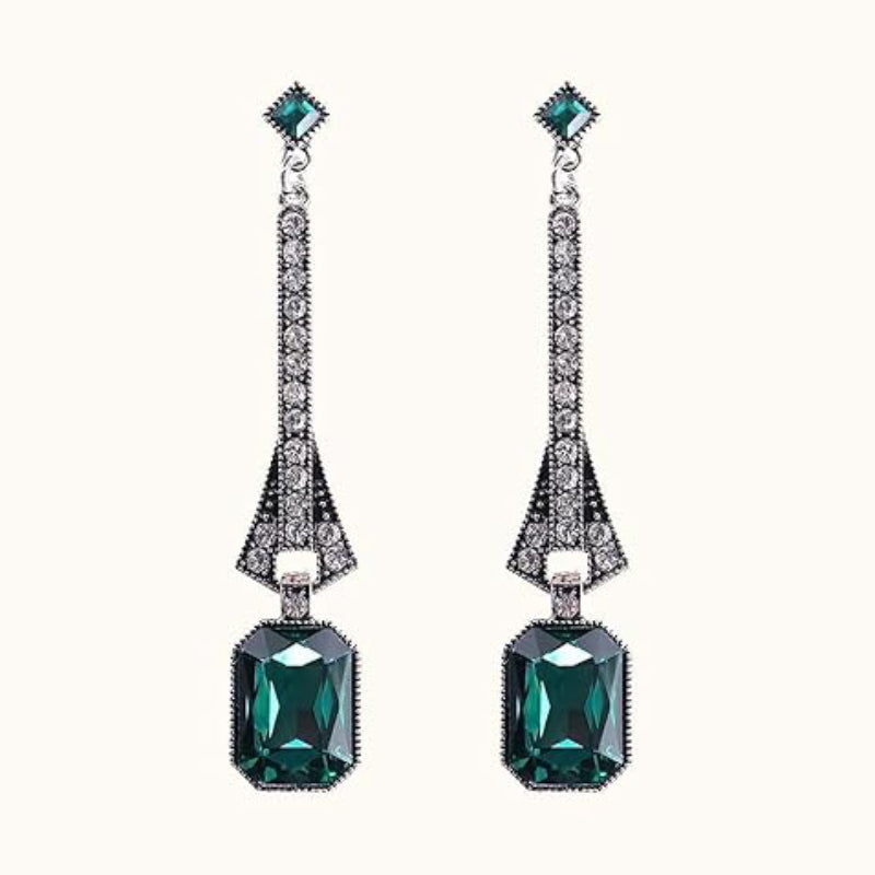 Art Deco Beaded Gown with Accessories Set