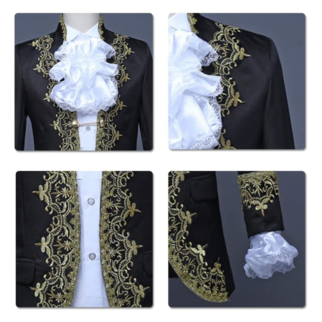 Rococo Style Medieval Coat & Pants Set for Aristocrat Looks