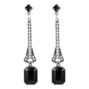 5-teiliges 1920er Jahre Flapper-Accessoire-Set, Schwarz