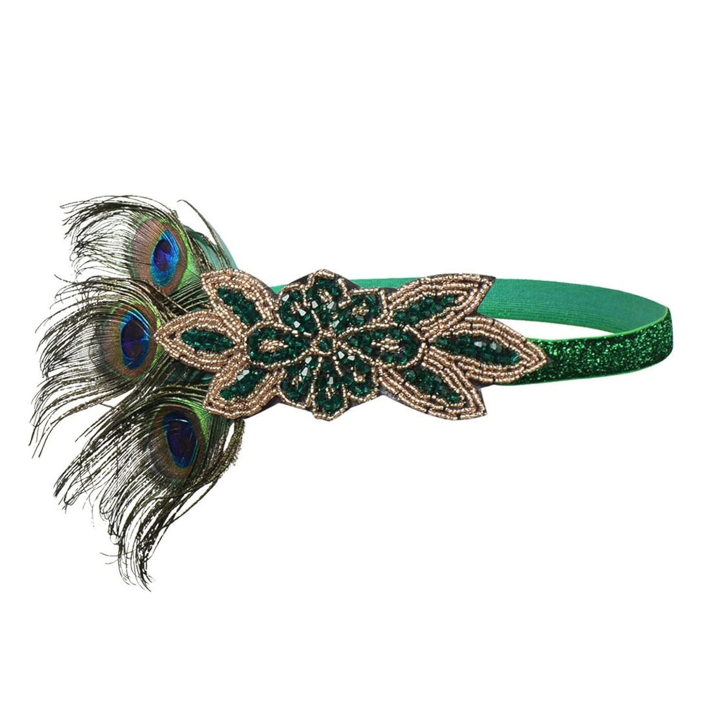 5Pcs 1920s Peacock Art Deco Accessories Set