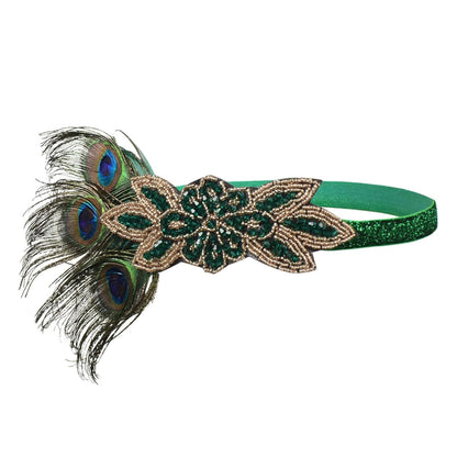 5Pcs 1920s Peacock Art Deco Accessories Set