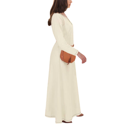 Medieval Apron Overdress Tunic Set Dress