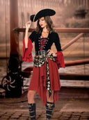 Gothic Pirate Captain Outfit with Hat and Belt - Retrorobe