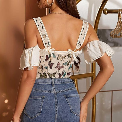 Rococo Lace-up Corset Under Bust Bustier