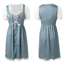 Oktoberfest 3-Piece Lace-up Dirndl with Apron & Blouse - Retrorobe
