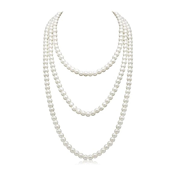 5Pcs 1920s Champagne Flapper Accessory Set