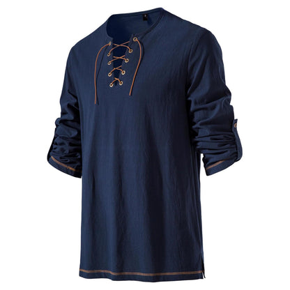 Renaissance Lace-up Design Tunic Top