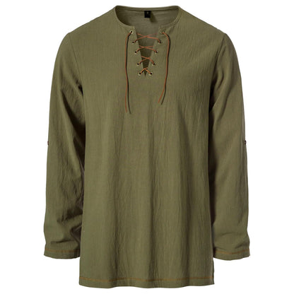 Renaissance Lace-up Design Tunic Top