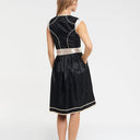 Oktoberfest Black Dirndl with Lace Apron - Retrorobe
