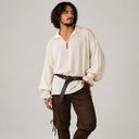 Men's Cream & Brown Medieval Costume Set