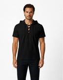 Camicia medievale con cappuccio da uomo