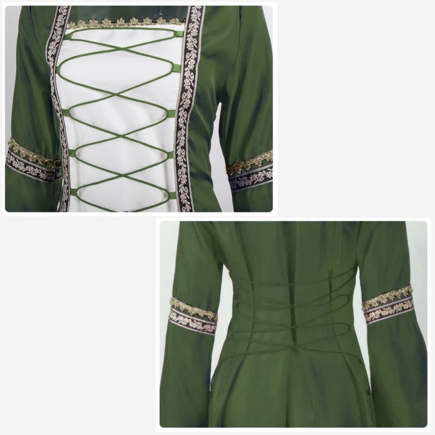 Irish Medieval Renaissance Dress Plus Size Design for Authentic Style retrorobe Irish Medieval Renaissance Dress Plus Size Design for Authentic Style retrorobe