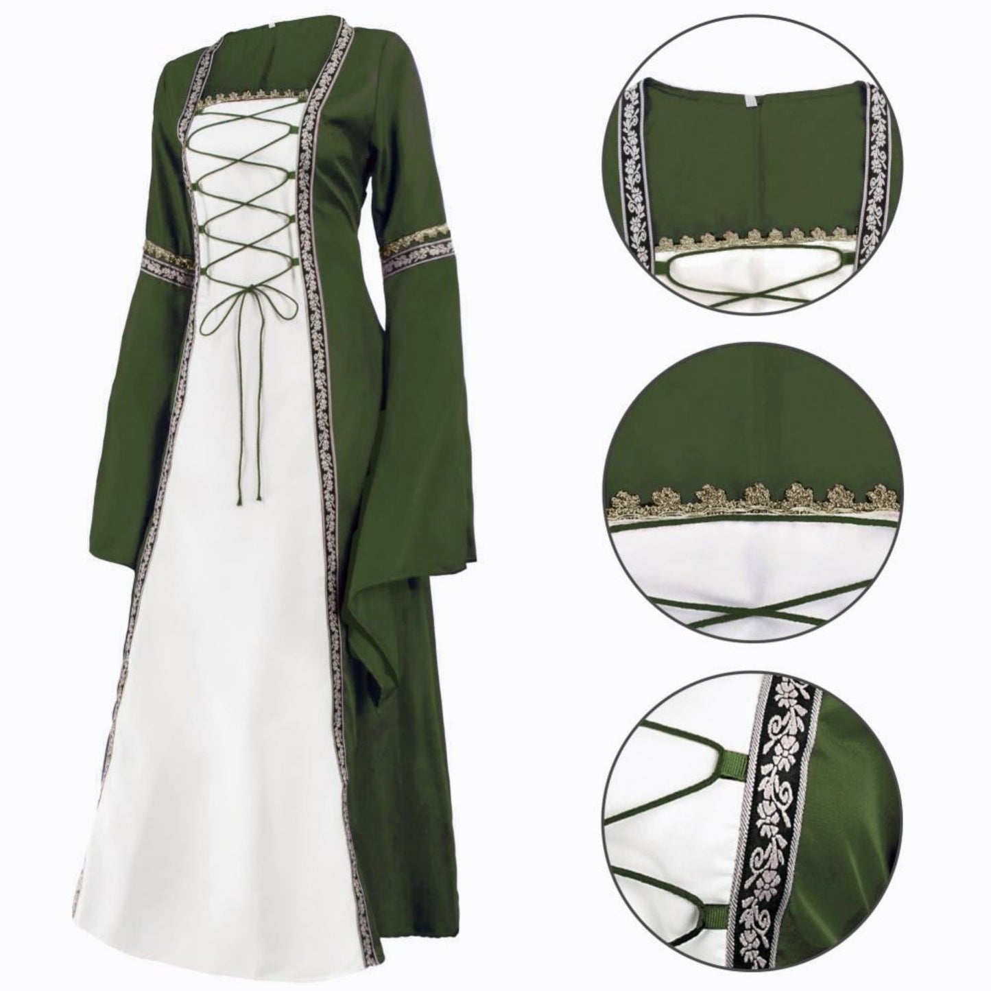 Irish Medieval Renaissance Dress Plus Size Design