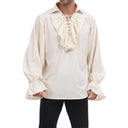 Renaissance Ruffle Decorated Tops Pirate Shirts - Retrorobe