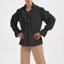 Renaissance Ruffle Decorated Tops Pirate Shirts - Retrorobe