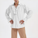 Renaissance Ruffle Decorated Tops Pirate Shirts - Retrorobe