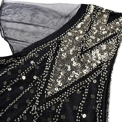 Art Deco Beaded Gown with Accessories Set