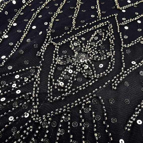 Art Deco Beaded Gown with Accessories Set