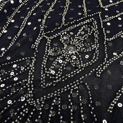 Art Deco Beaded Gown with Accessories Set