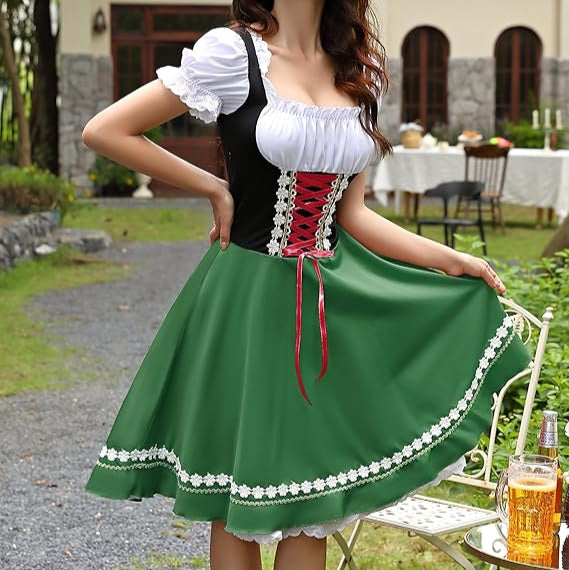 Women's Oktoberfest Dirndl Dress Costume