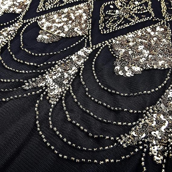 Art Deco Beaded Gown with Accessories Set