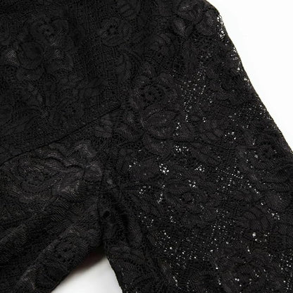 Gothic Witch lace-up lace Dress