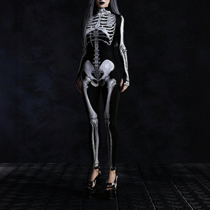 Women's Skull Skeleton Bodysuit