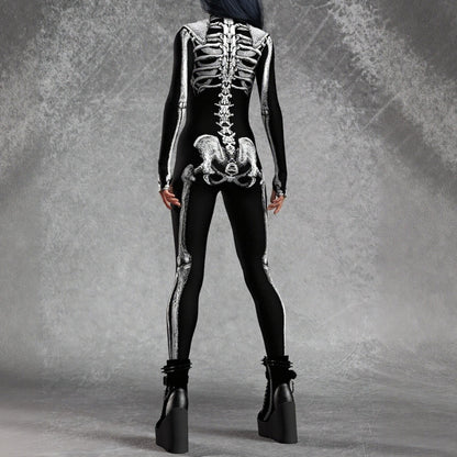Women's Skull Skeleton Bodysuit
