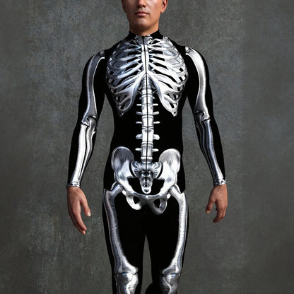 Men's Skeleton Skull Costume Bodysuits