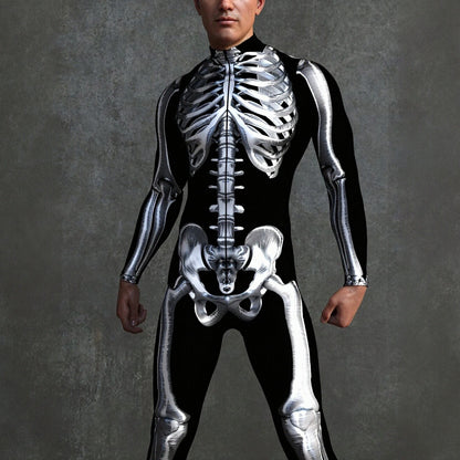 Men's Skeleton Skull Costume Bodysuits