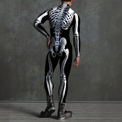 Men's Skeleton Skull Costume Bodysuits