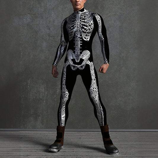 Men's Skeleton Skull Bodysuits
