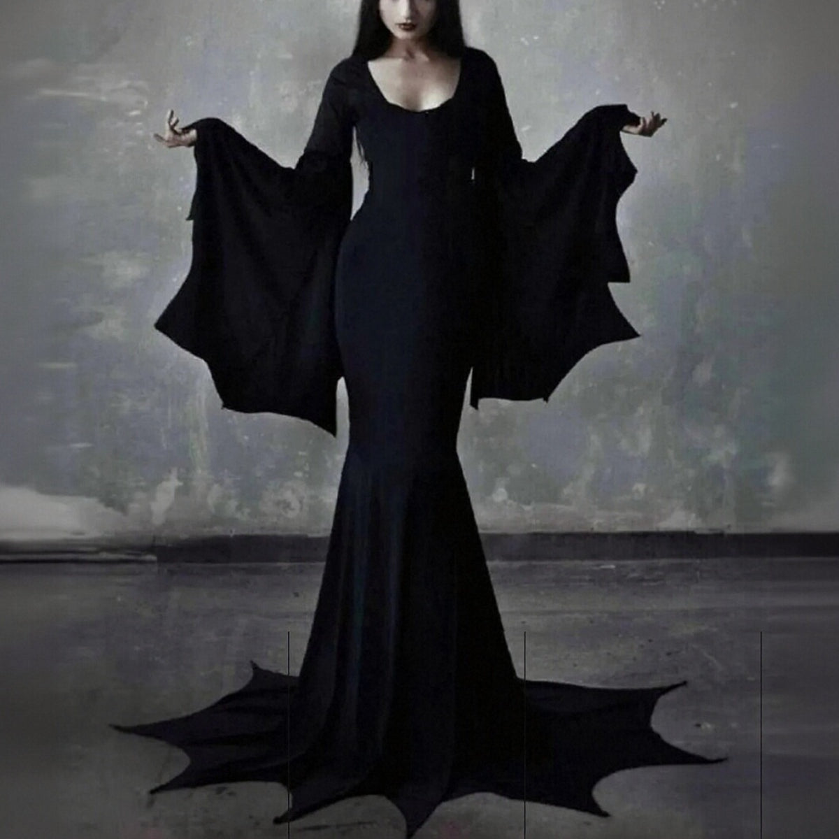 Morticia Addams Halloween Dress