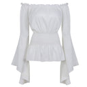 Renaissance Medieval Gothic Victorian Bell Sleeves Tops - Retrorobe