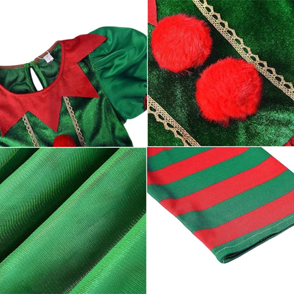 Girl's Santa's Little Helper Elf Costume