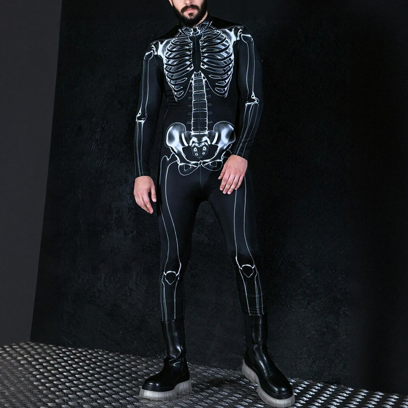 Men's Skull Skeleton Full Body Suit