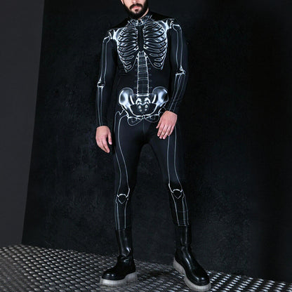 Men's Skull Skeleton Full Body Suit