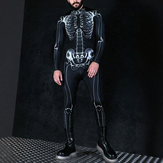 Men's Skull Skeleton Full Body Suit