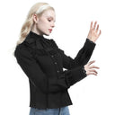 Renaissance Gothic Style Ruffle Sleeve  Blouse - Retrorobe