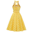 Sunshine Polka Charm Midi Dress
